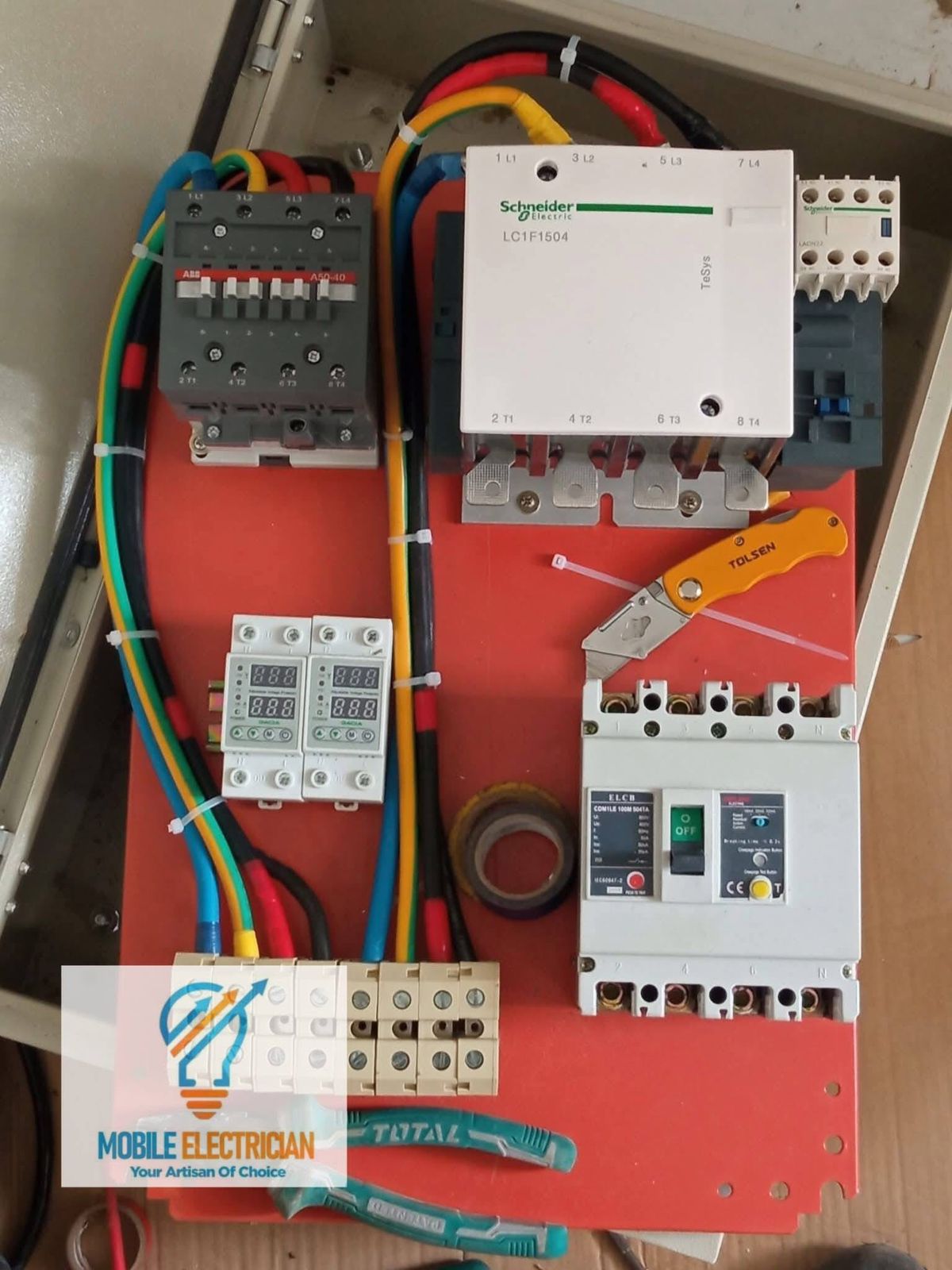 Electrical panel installation
